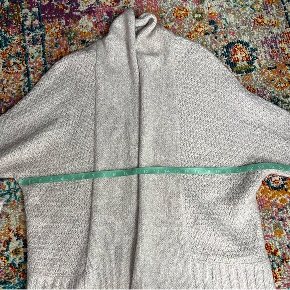 Angel of the North Lavender Chauvet Open Cotton Alpaca Cardigan Sweater Small - Picture 12 of 13